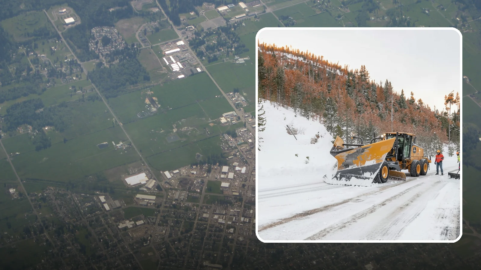 V-Plow Service in Enumclaw, King County, WA - Our V-plows break through deep drifts and packed snow that flat blades struggle to penetrate.