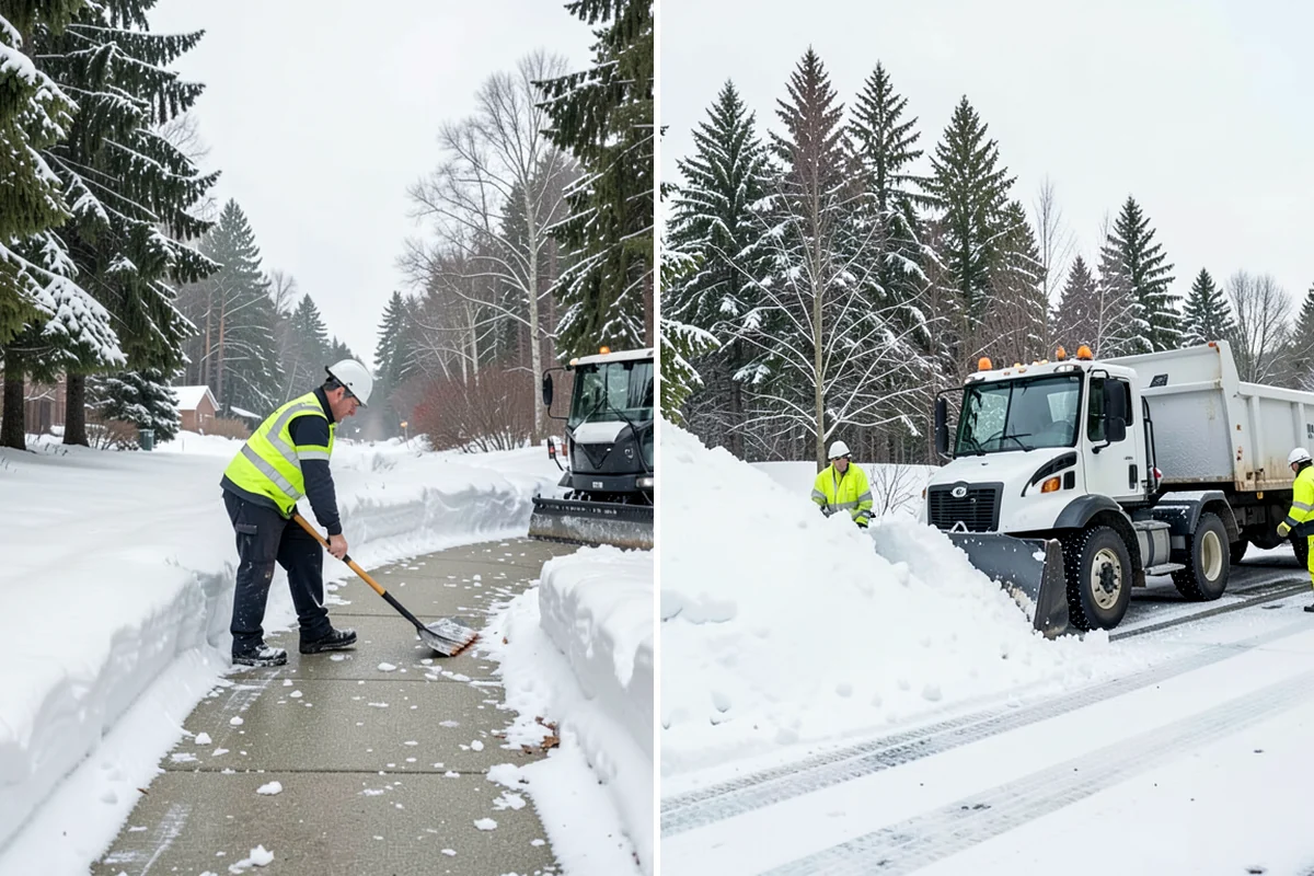 V-Plow Service in Enumclaw, King County, WA - Set the blade to a V to break into deep or packed snow
