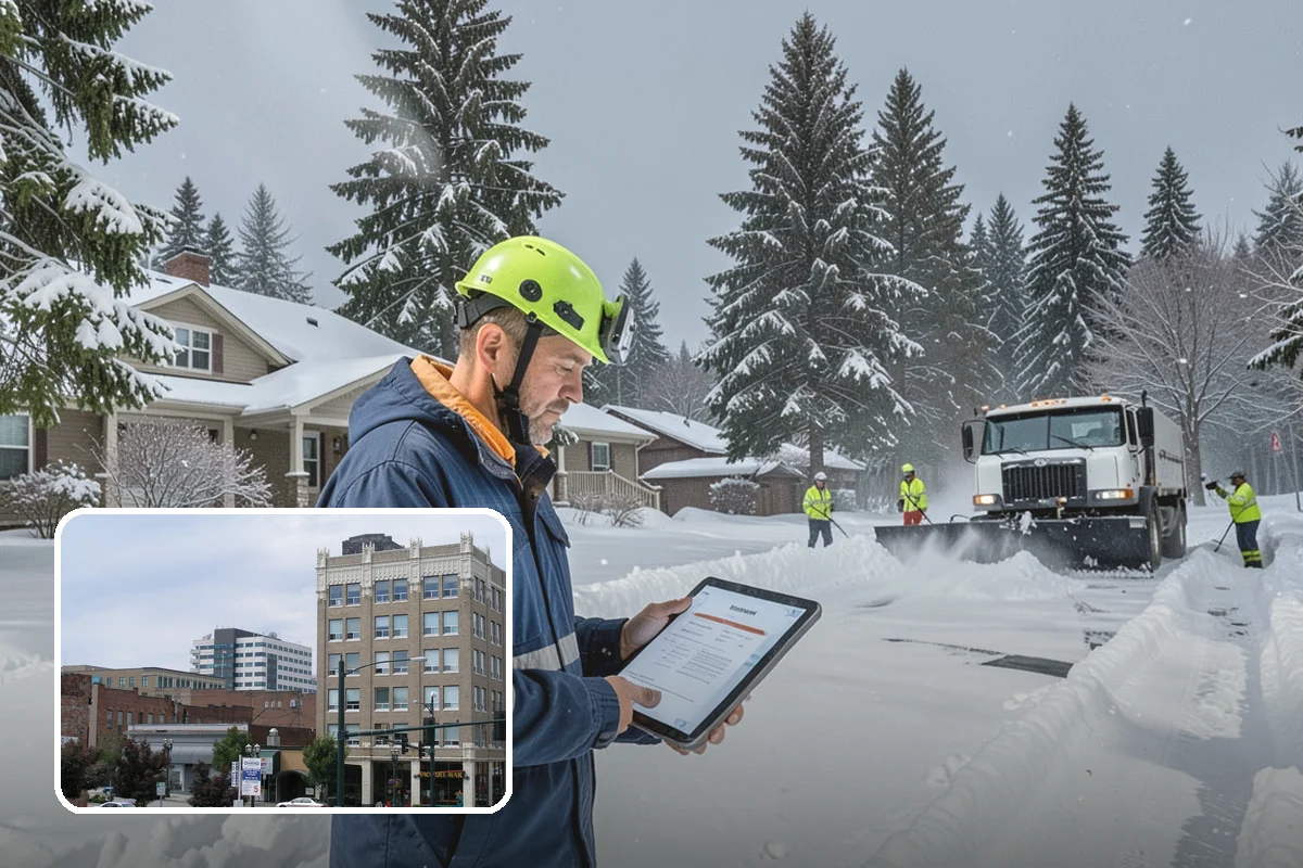 V-Plow Service in Everett, Snohomish County, WA - Pointed blade that penetrates deep drifts and packed snow