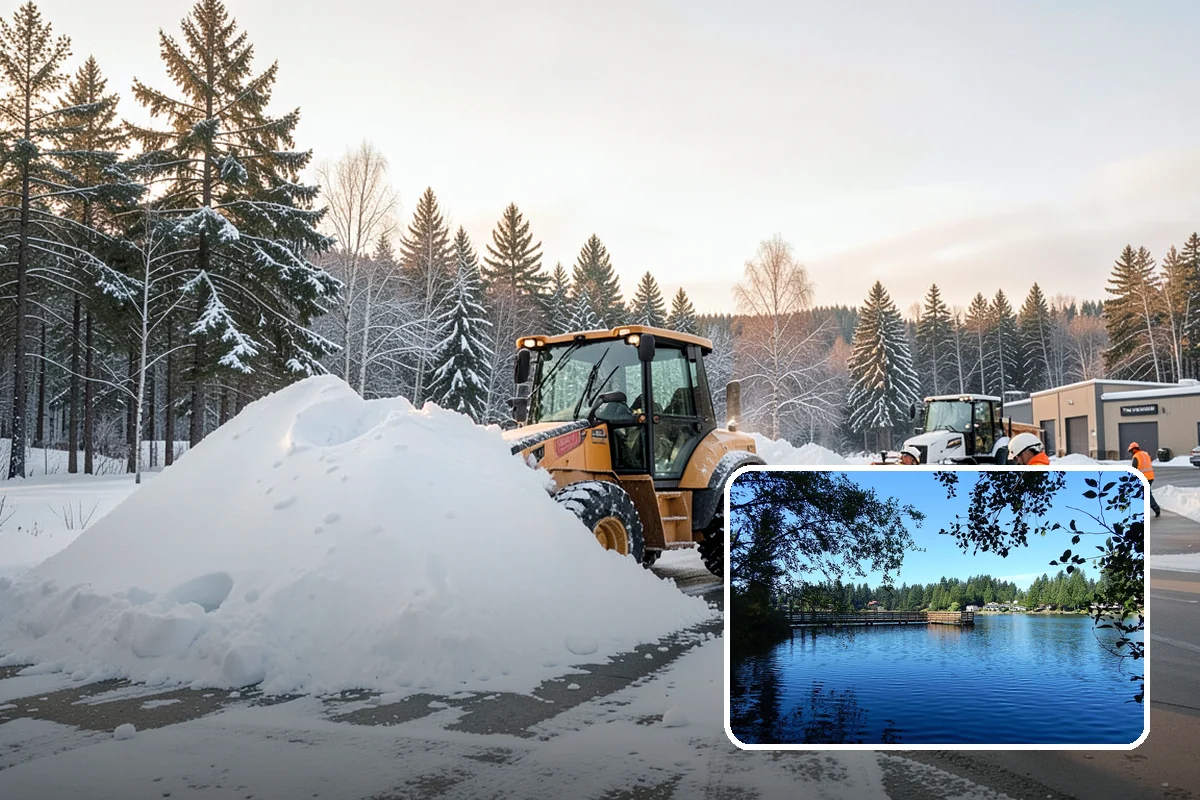 V-Plow Service in Federal Way, King County, WA - Pointed blade that penetrates deep drifts and packed snow