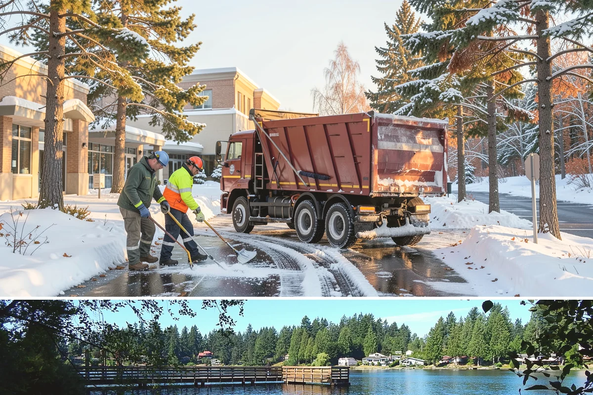 V-Plow Service in Federal Way, King County, WA - V-plow service is most valuable after heavy accumulation and drifting events from December through February.