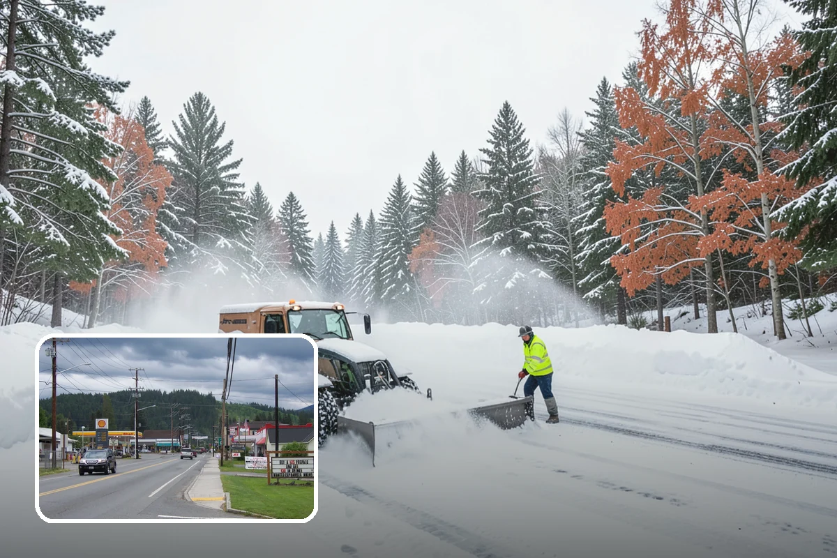 V-Plow Service in Granite Falls, Snohomish County, WA - Pointed blade that penetrates deep drifts and packed snow