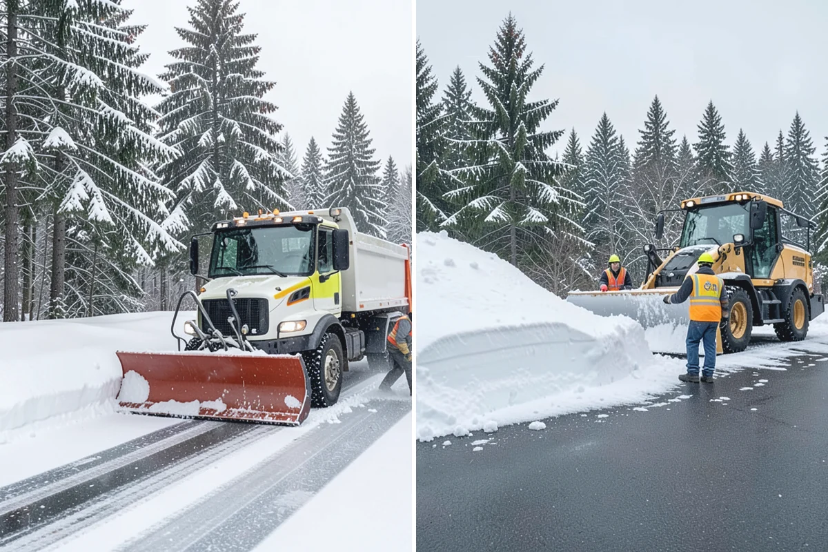 V-Plow Service in Hamilton, Skagit County, WA - Set the blade to a V to break into deep or packed snow