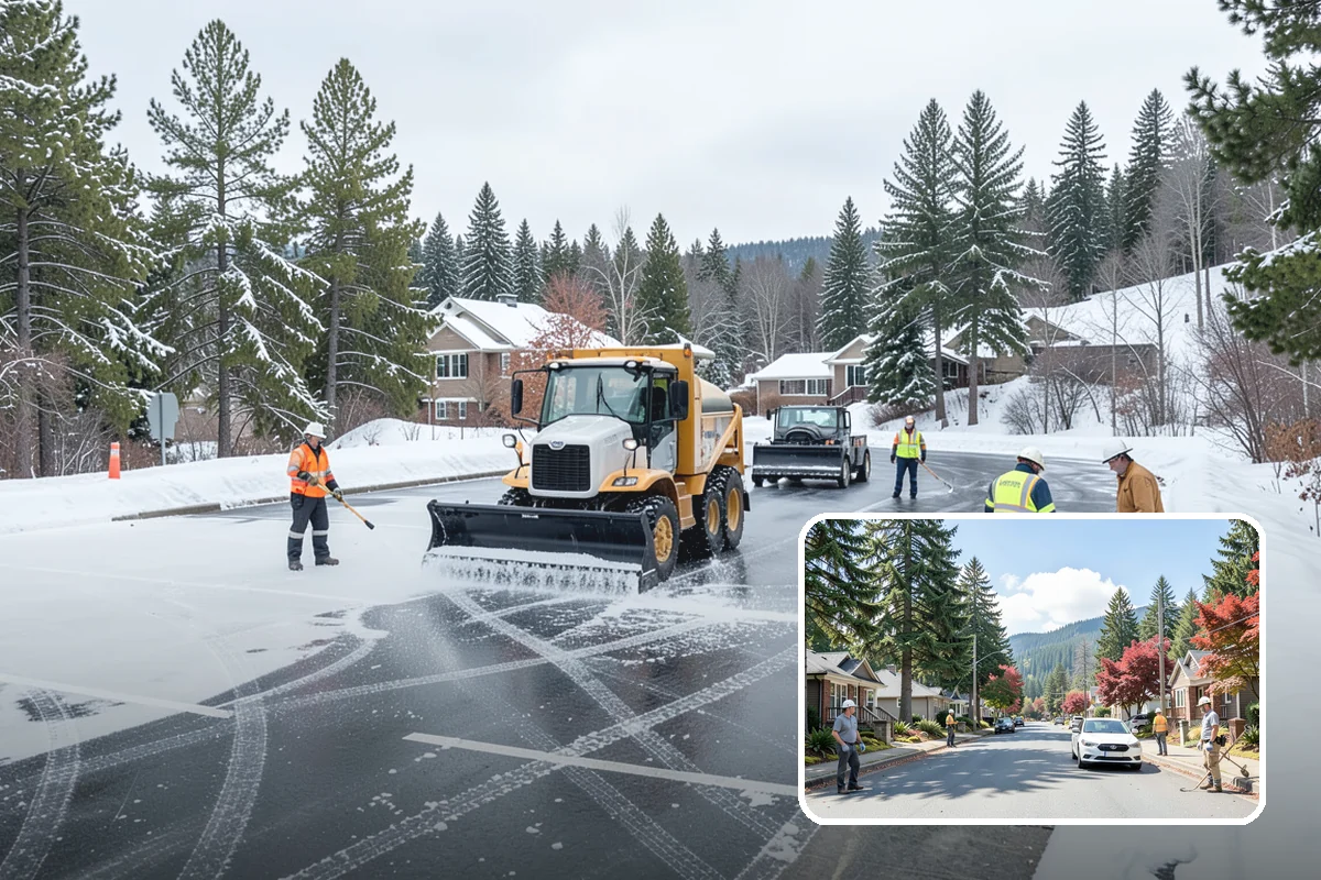 V-Plow Service in Hunts Point, King County, WA - Pointed blade that penetrates deep drifts and packed snow
