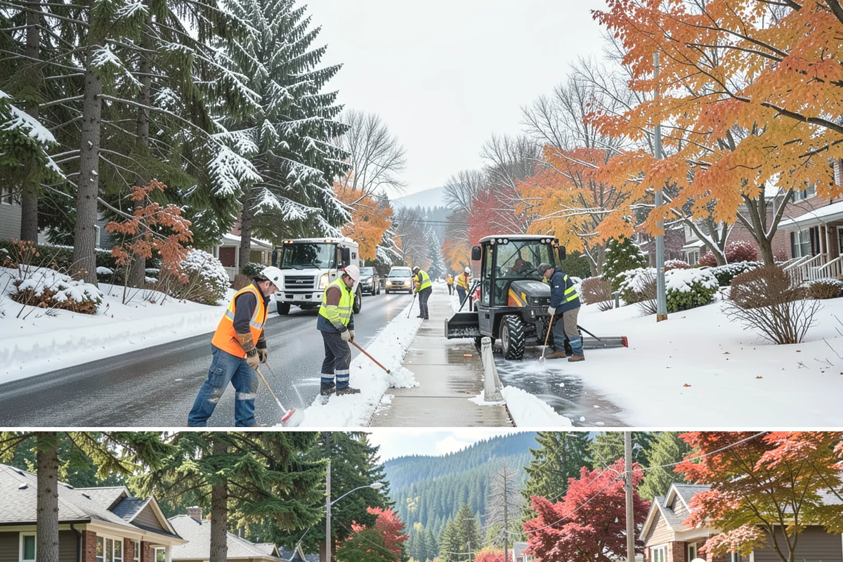 V-Plow Service in Hunts Point, King County, WA - V-plow service is most valuable after heavy accumulation and drifting events from December through February.