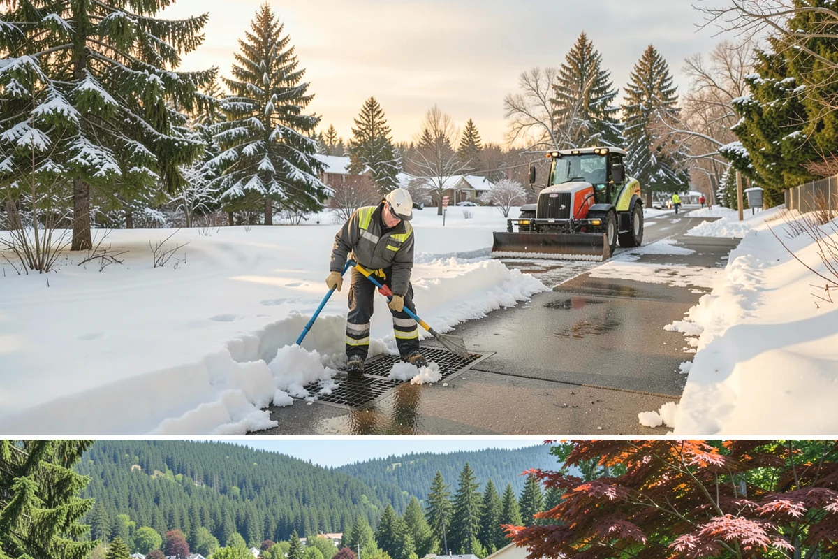 V-Plow Service in Index, Snohomish County, WA - V-plow service is most valuable after heavy accumulation and drifting events from December through February.