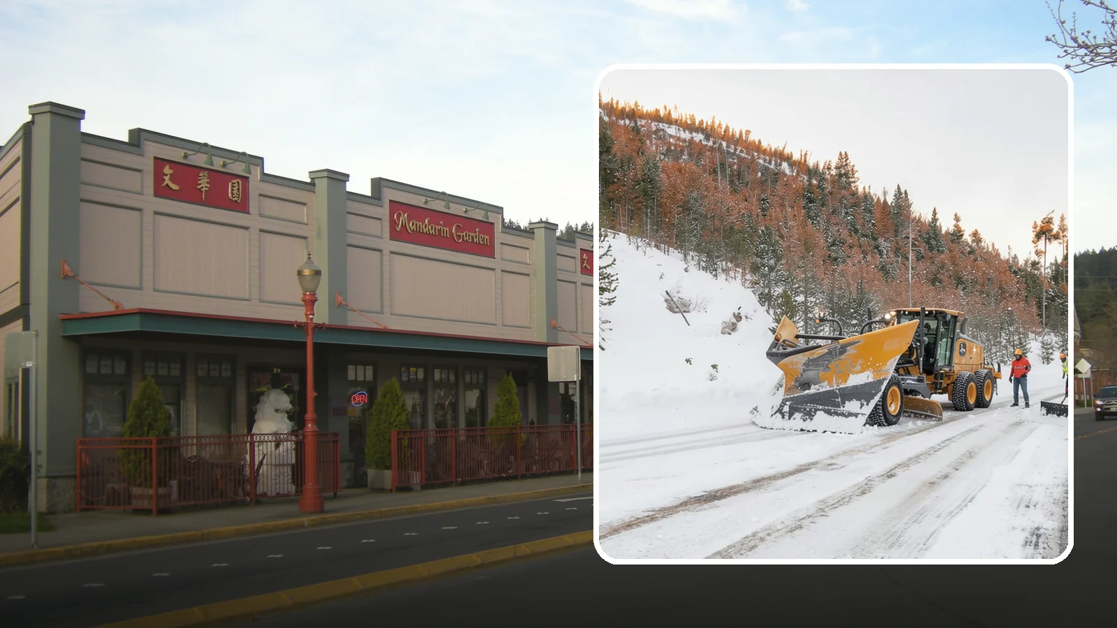 V-Plow Service in Issaquah, King County, WA - Our V-plows break through deep drifts and packed snow that flat blades struggle to penetrate.