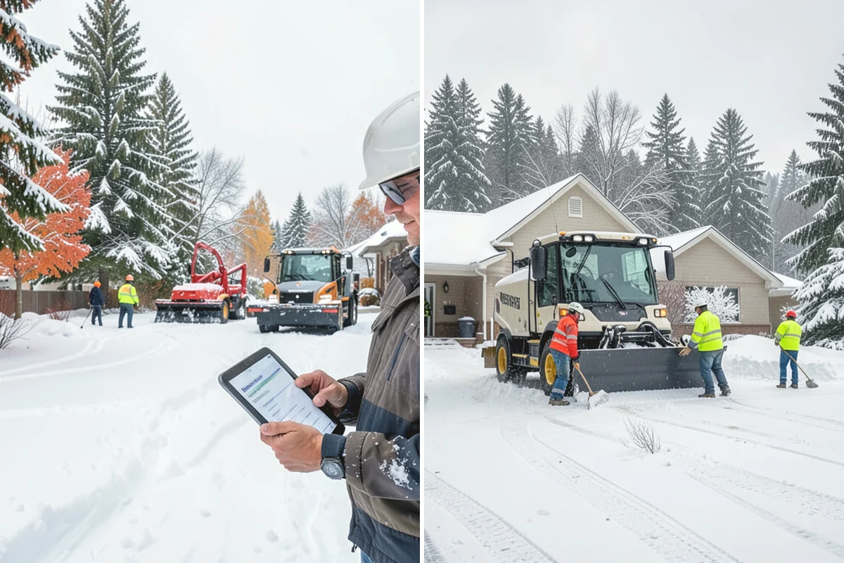 V-Plow Service in Issaquah, King County, WA - Set the blade to a V to break into deep or packed snow
