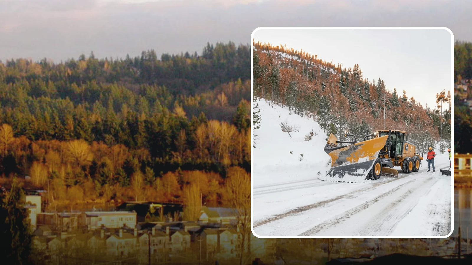 V-Plow Service in Kenmore, King County, WA - Our V-plows break through deep drifts and packed snow that flat blades struggle to penetrate.