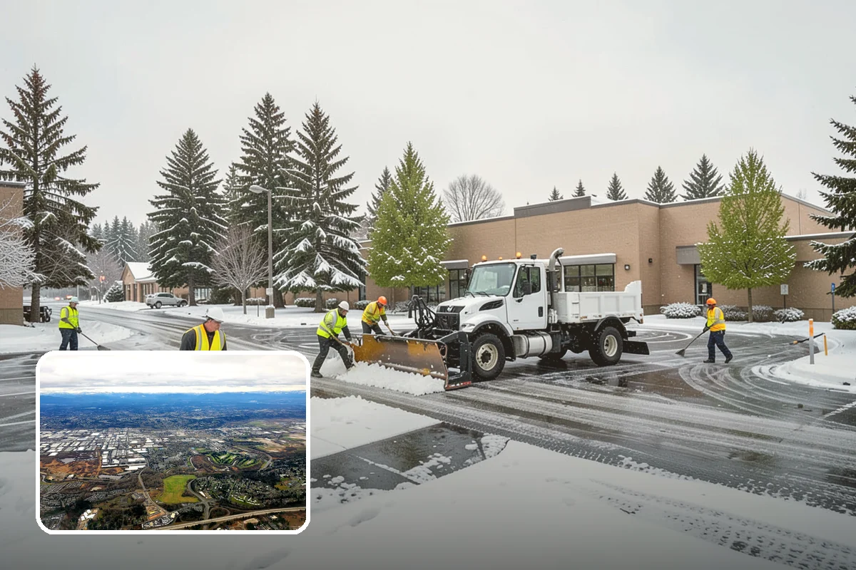 V-Plow Service in Kent, King County, WA - Pointed blade that penetrates deep drifts and packed snow