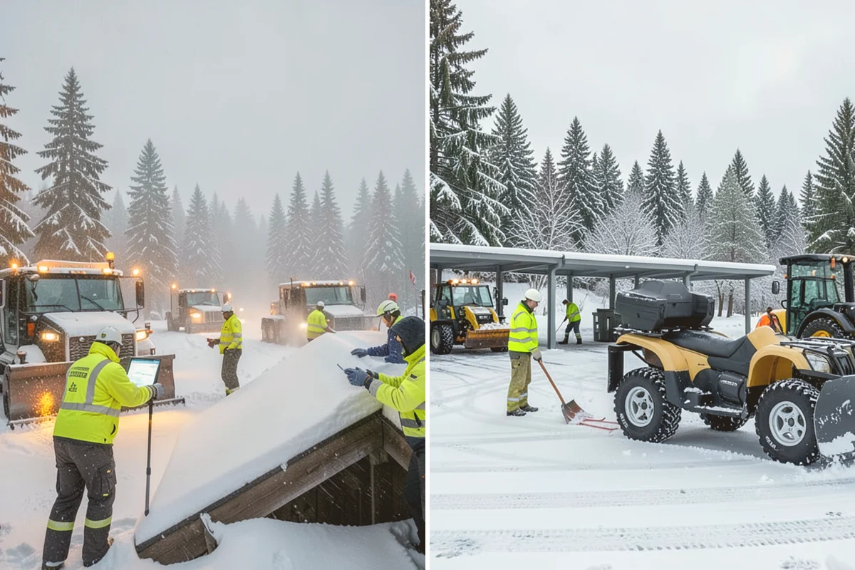 V-Plow Service in Kent, King County, WA - Set the blade to a V to break into deep or packed snow