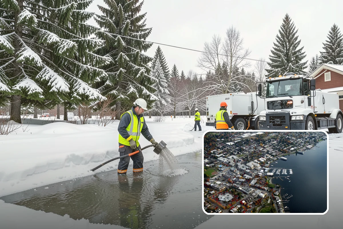 V-Plow Service in Kirkland, King County, WA - Pointed blade that penetrates deep drifts and packed snow