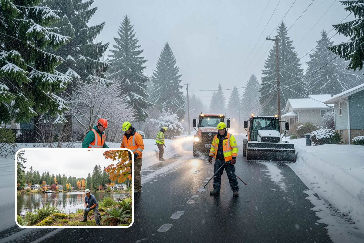 V-Plow Service in La Conner, Skagit County, WA - Pointed blade that penetrates deep drifts and packed snow