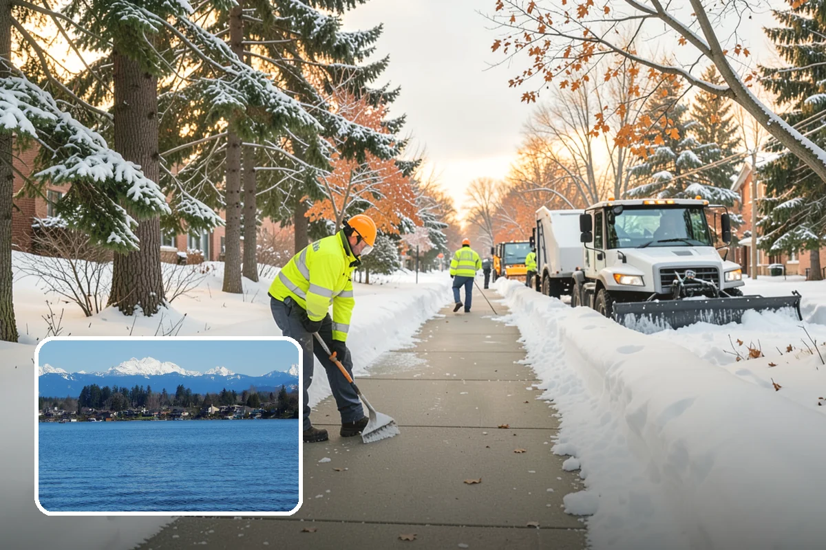 V-Plow Service in Lake Stevens, Snohomish County, WA - Pointed blade that penetrates deep drifts and packed snow