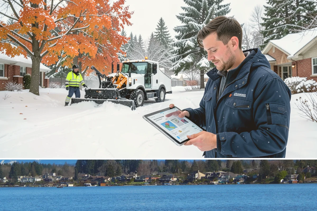 V-Plow Service in Lake Stevens, Snohomish County, WA - V-plow service is most valuable after heavy accumulation and drifting events from December through February.