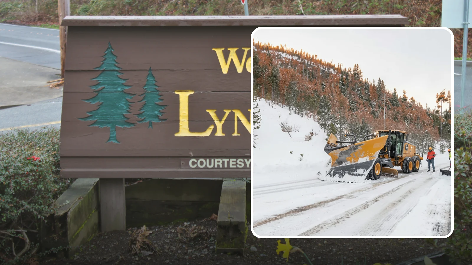 V-Plow Service in Lynnwood, Snohomish County, WA - Our V-plows break through deep drifts and packed snow that flat blades struggle to penetrate.
