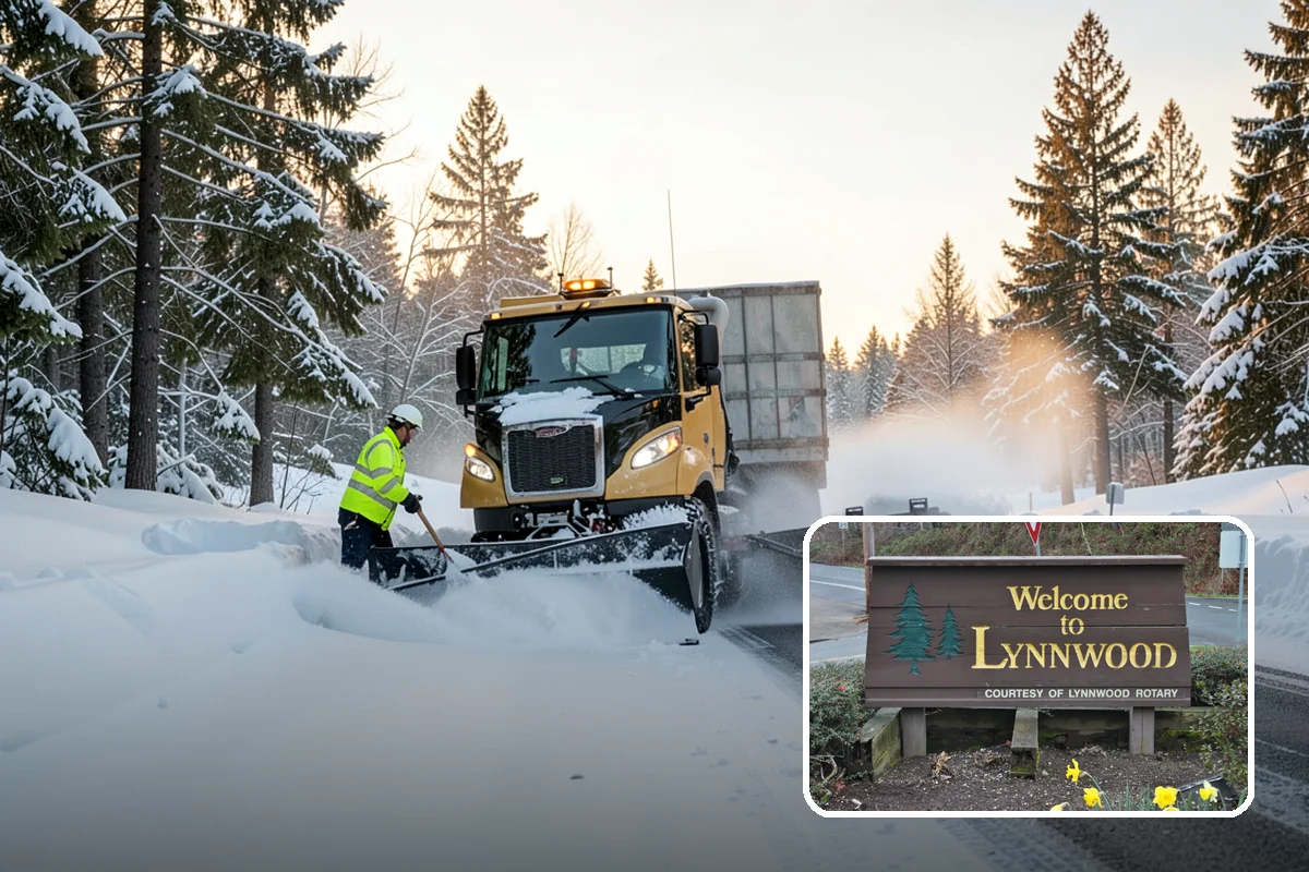 V-Plow Service in Lynnwood, Snohomish County, WA - Pointed blade that penetrates deep drifts and packed snow