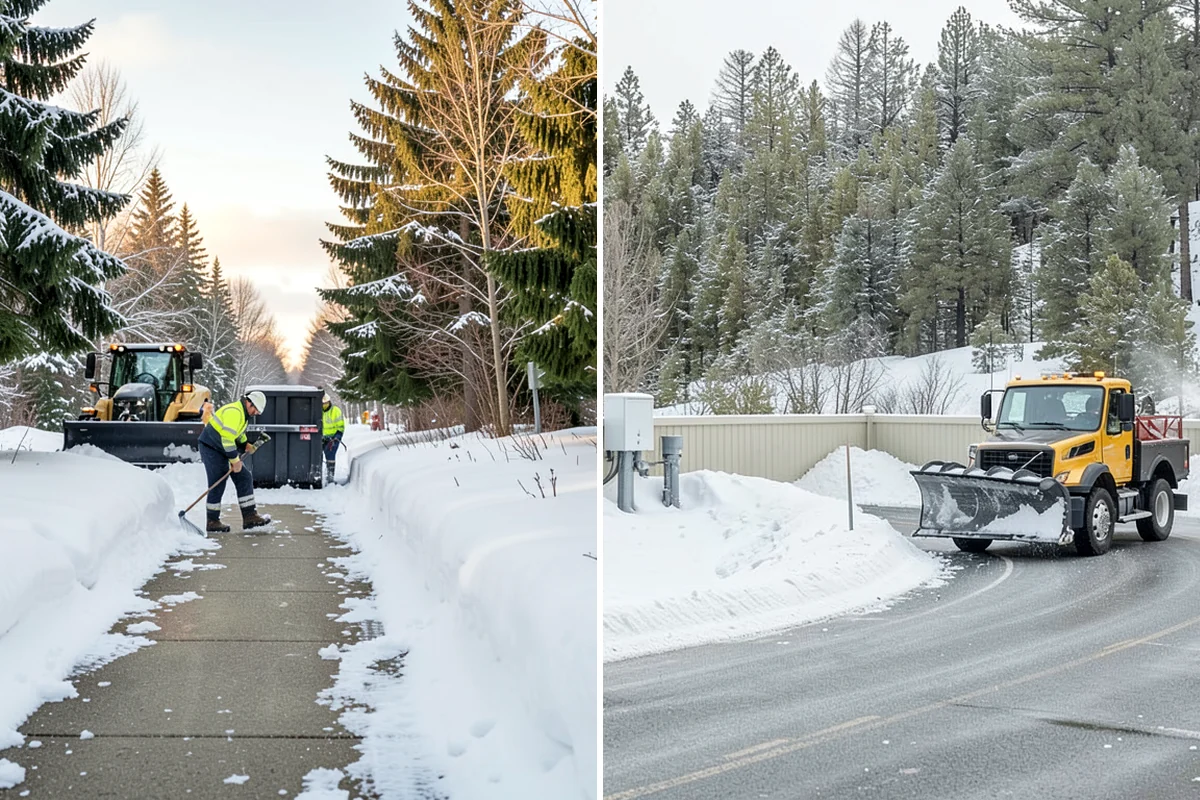 V-Plow Service in Maple Valley, King County, WA - Set the blade to a V to break into deep or packed snow