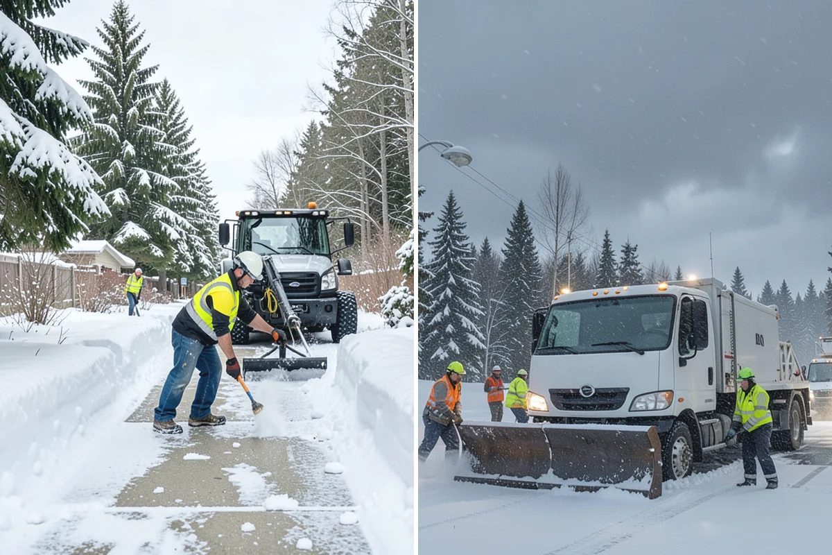 V-Plow Service in Marysville, Snohomish County, WA - Set the blade to a V to break into deep or packed snow