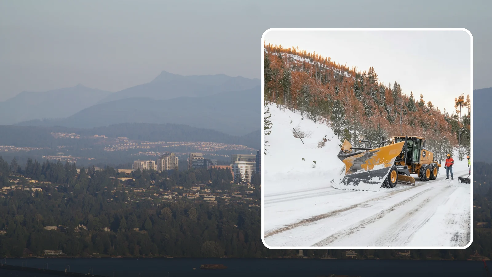V-Plow Service in Medina, King County, WA - Our V-plows break through deep drifts and packed snow that flat blades struggle to penetrate.