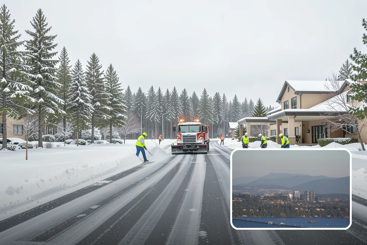 V-Plow Service in Medina, King County, WA - Pointed blade that penetrates deep drifts and packed snow