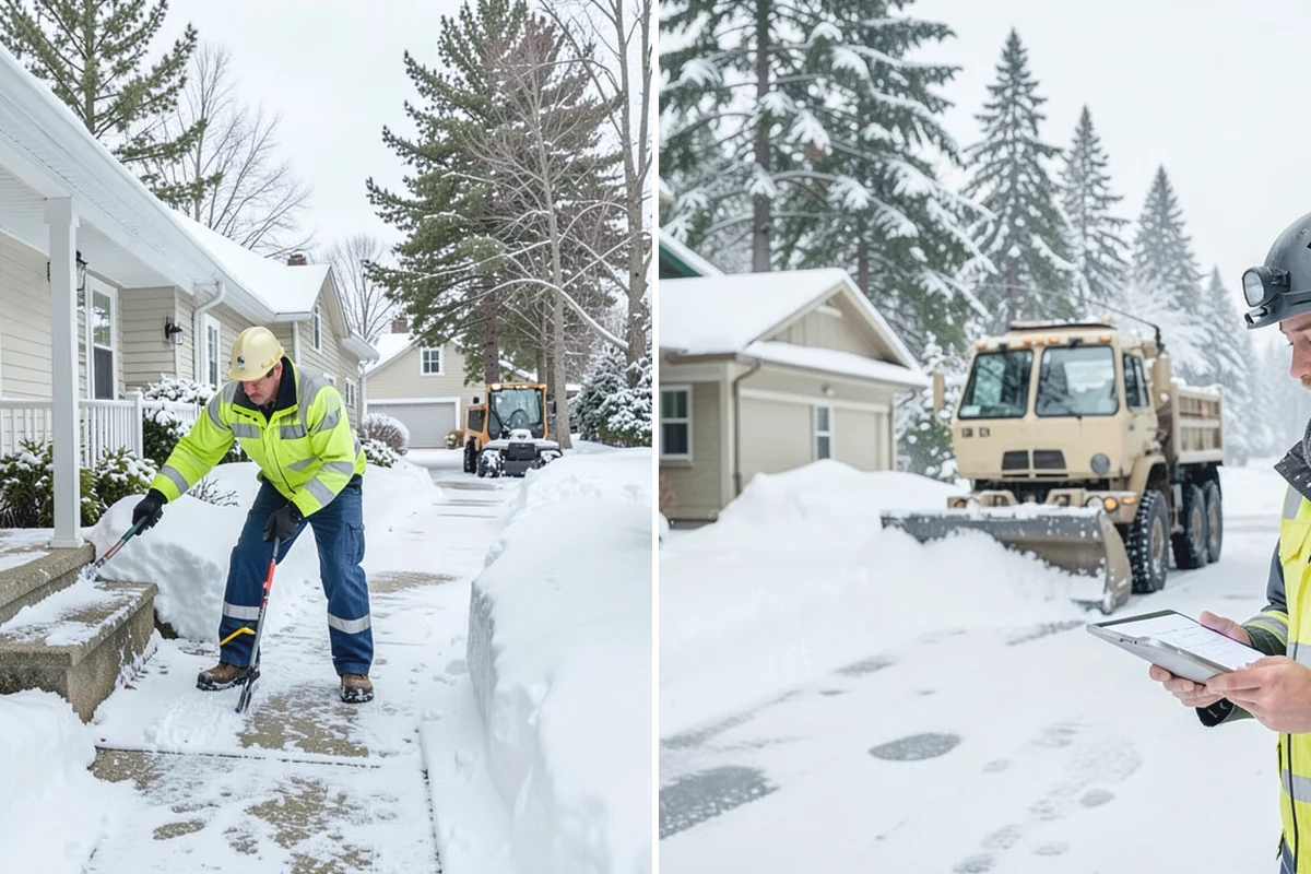 V-Plow Service in Medina, King County, WA - Set the blade to a V to break into deep or packed snow
