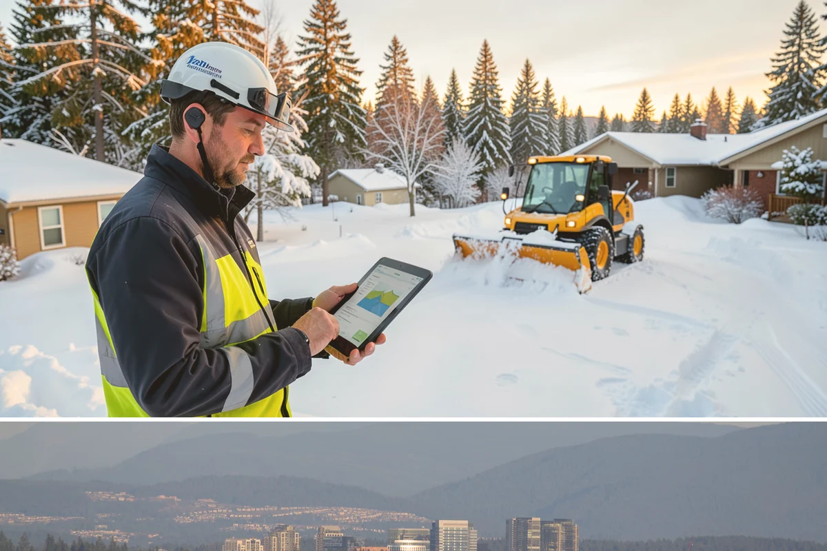 V-Plow Service in Medina, King County, WA - V-plow service is most valuable after heavy accumulation and drifting events from December through February.