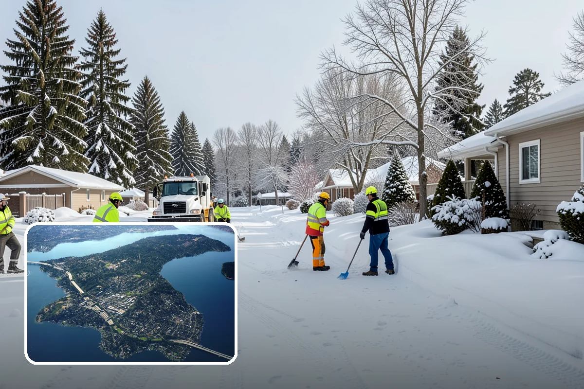 V-Plow Service in Mercer Island, King County, WA - Pointed blade that penetrates deep drifts and packed snow