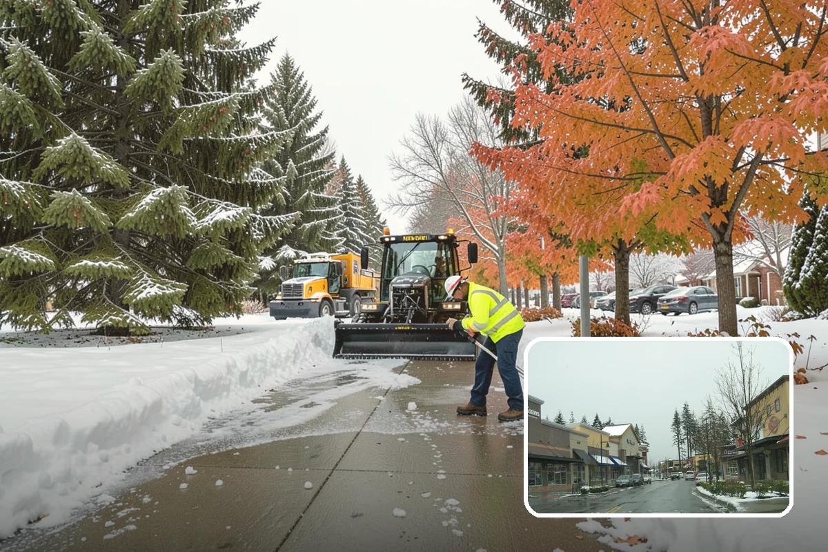 V-Plow Service in Mill Creek, Snohomish County, WA - Pointed blade that penetrates deep drifts and packed snow