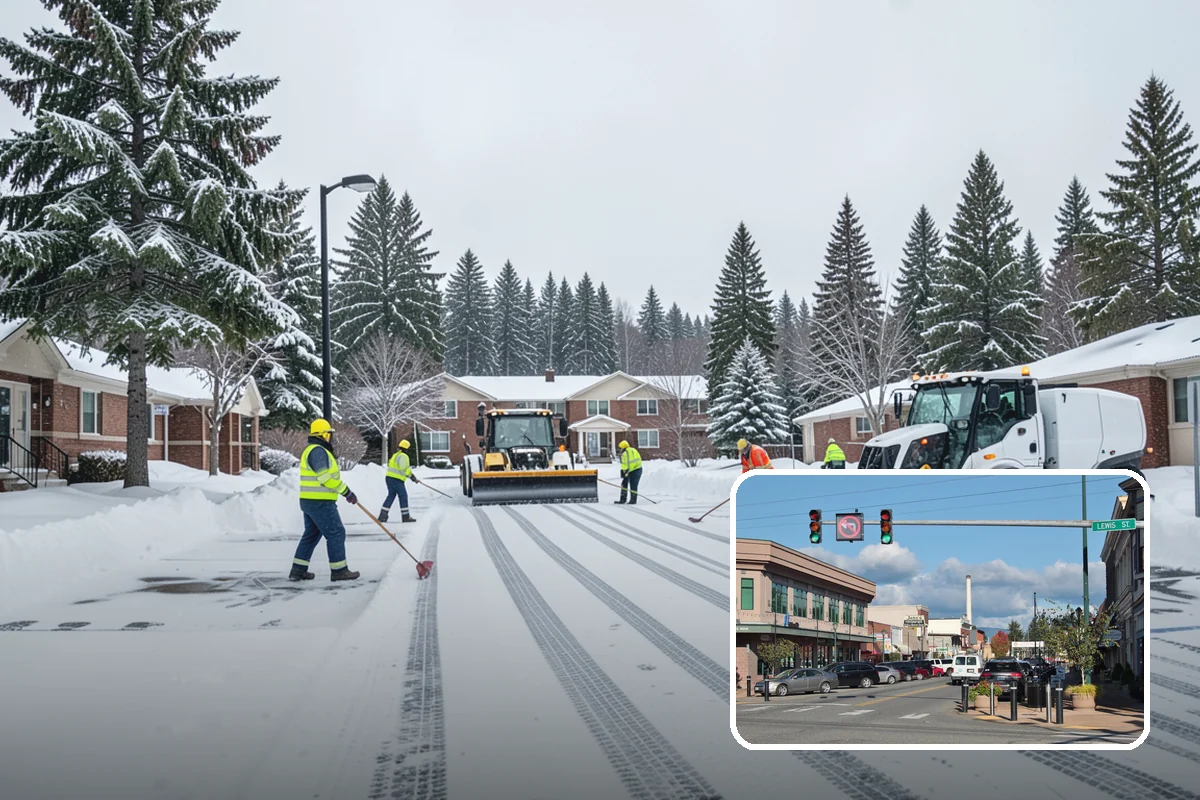 V-Plow Service in Monroe, Snohomish County, WA - Pointed blade that penetrates deep drifts and packed snow