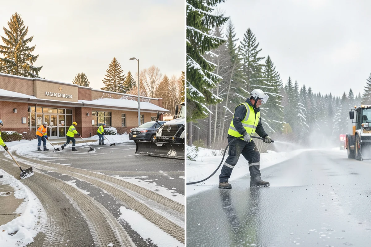 V-Plow Service in Monroe, Snohomish County, WA - Set the blade to a V to break into deep or packed snow