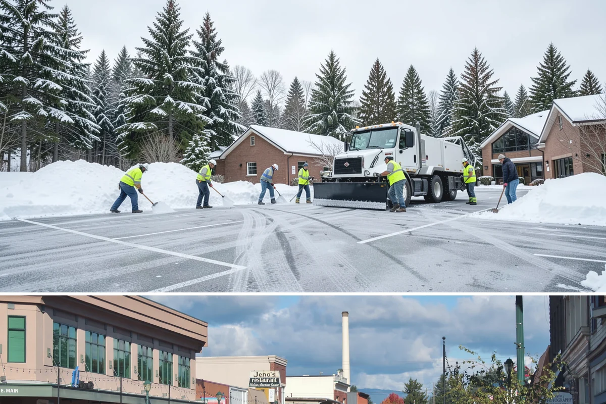 V-Plow Service in Monroe, Snohomish County, WA - V-plow service is most valuable after heavy accumulation and drifting events from December through February.