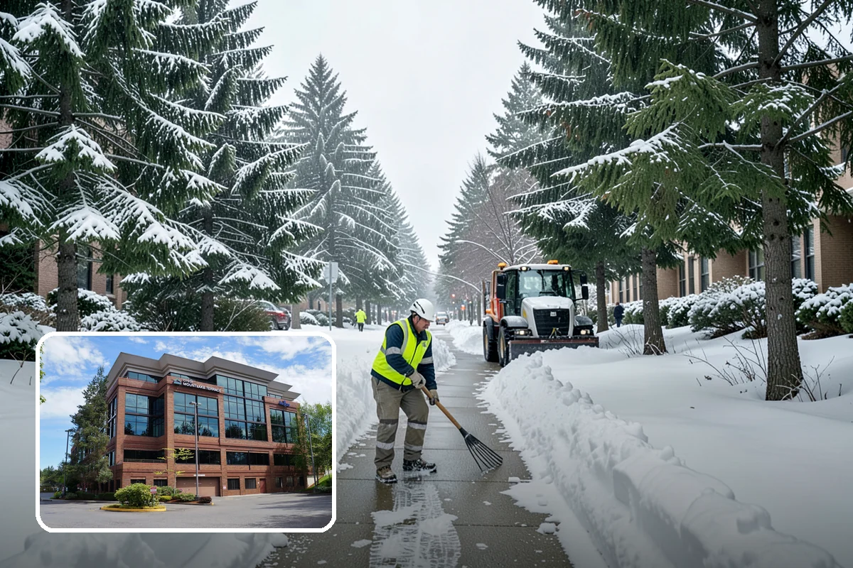 V-Plow Service in Mountlake Terrace, Snohomish County, WA - Pointed blade that penetrates deep drifts and packed snow