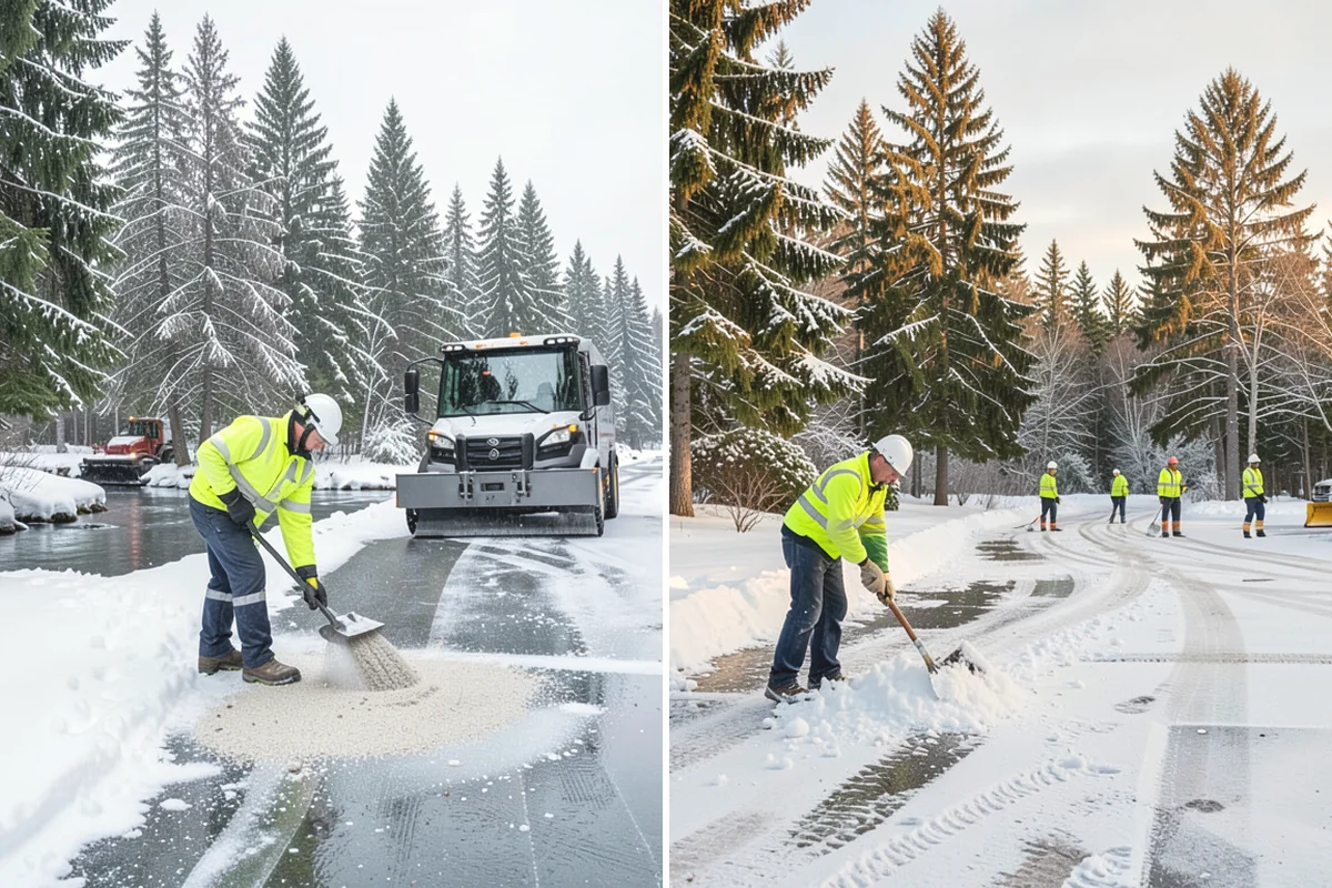 V-Plow Service in Mukilteo, Snohomish County, WA - Set the blade to a V to break into deep or packed snow