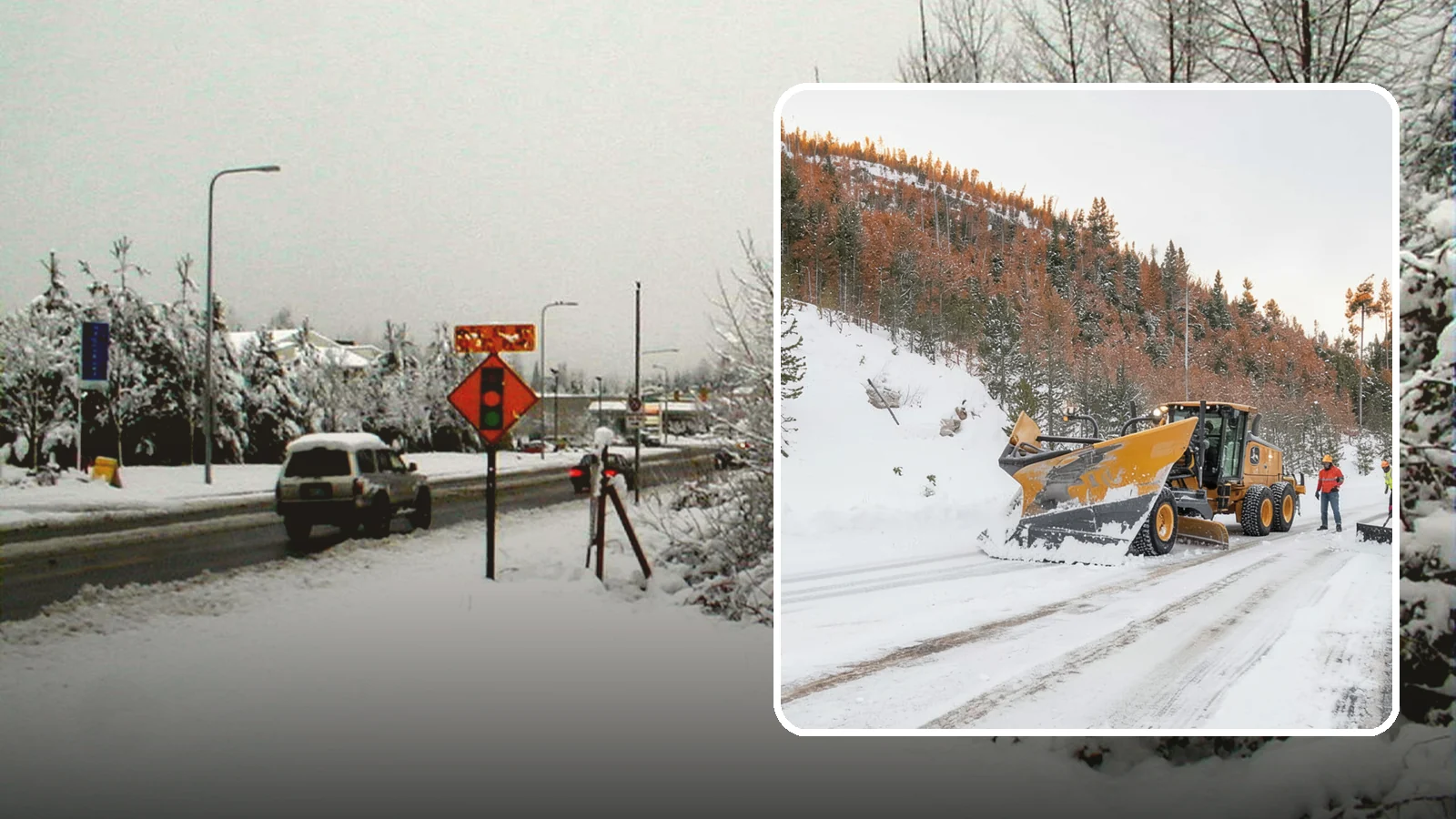 V-Plow Service in Newcastle, King County, WA - Our V-plows break through deep drifts and packed snow that flat blades struggle to penetrate.