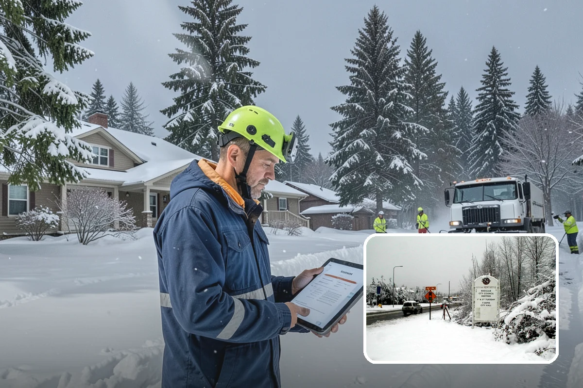 V-Plow Service in Newcastle, King County, WA - Pointed blade that penetrates deep drifts and packed snow