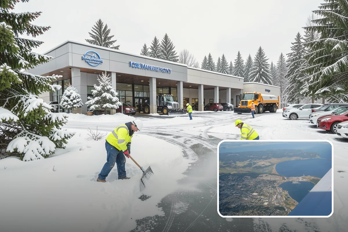 V-Plow Service in Oak Harbor, Island County, WA - Pointed blade that penetrates deep drifts and packed snow