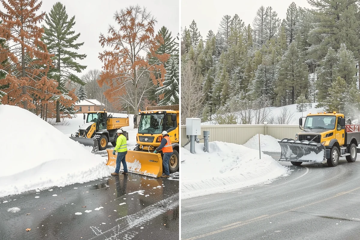 V-Plow Service in Orting, Pierce County, WA - Set the blade to a V to break into deep or packed snow