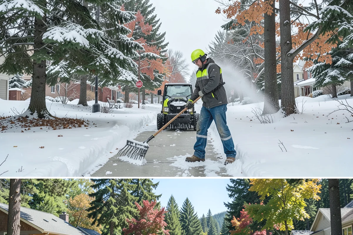 V-Plow Service in Orting, Pierce County, WA - V-plow service is most valuable after heavy accumulation and drifting events from December through February.