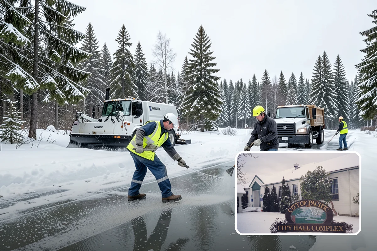 V-Plow Service in Pacific, King County, WA - Pointed blade that penetrates deep drifts and packed snow