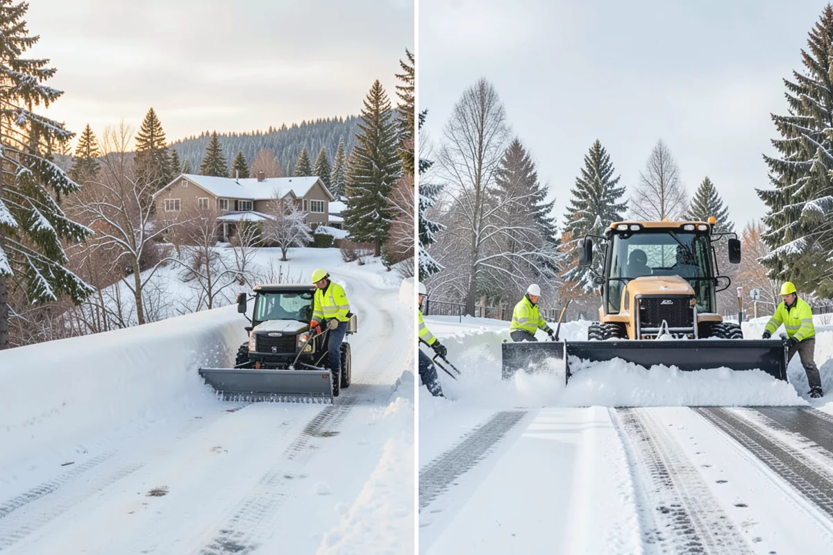 V-Plow Service in Renton, King County, WA - Set the blade to a V to break into deep or packed snow