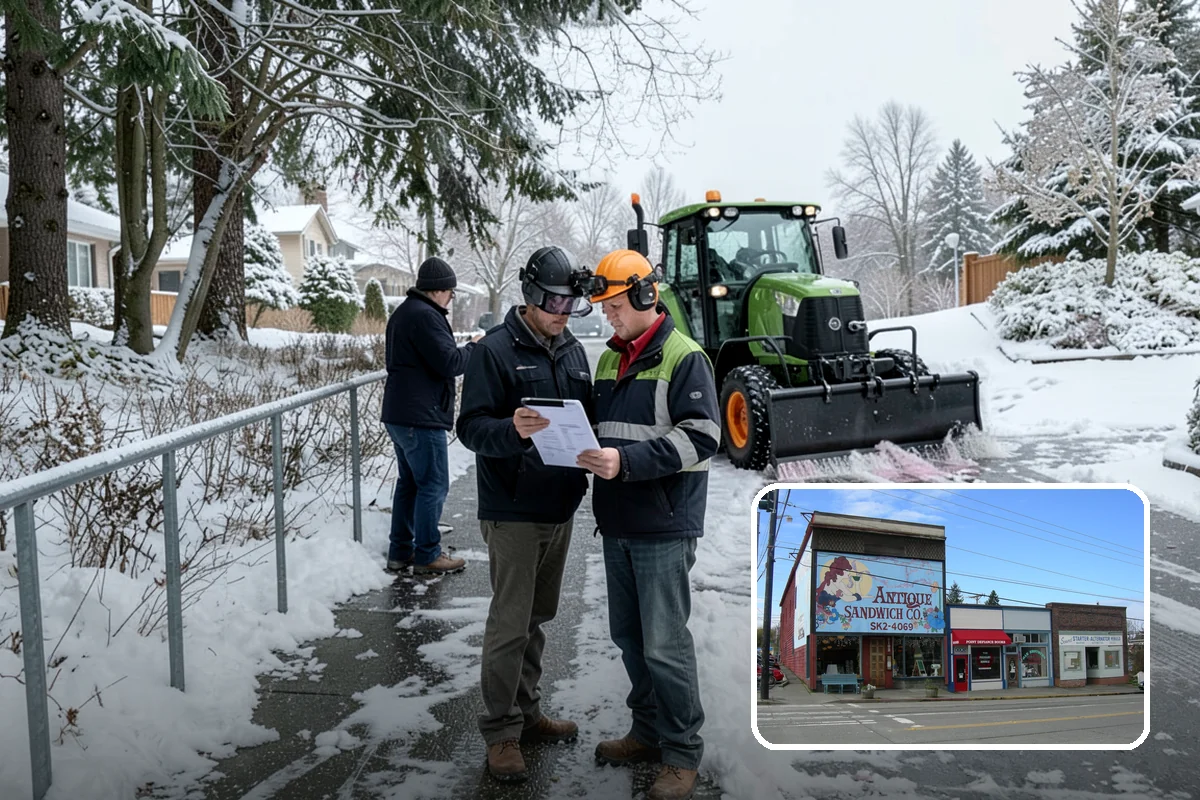 V-Plow Service in Ruston, Pierce County, WA - Pointed blade that penetrates deep drifts and packed snow