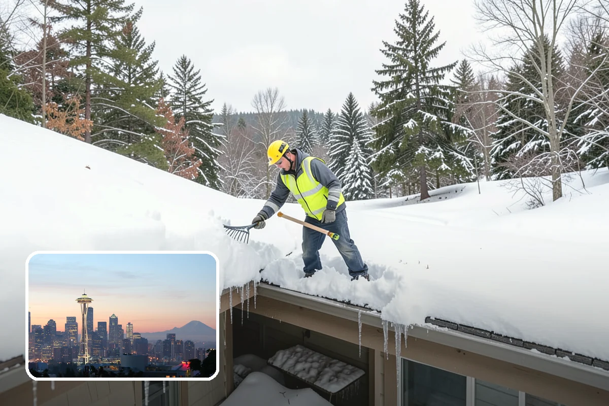V-Plow Service in Seattle, King County, WA - Pointed blade that penetrates deep drifts and packed snow