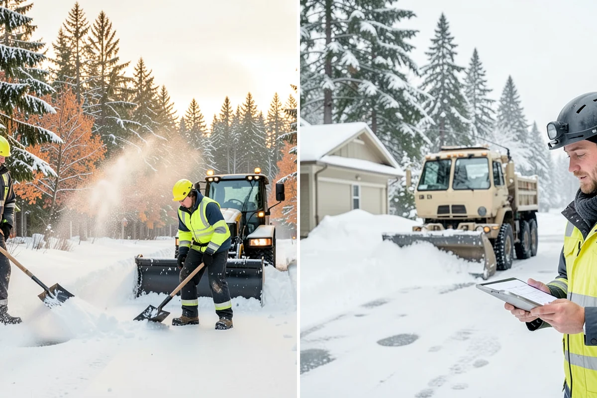 V-Plow Service in Seattle, King County, WA - Set the blade to a V to break into deep or packed snow
