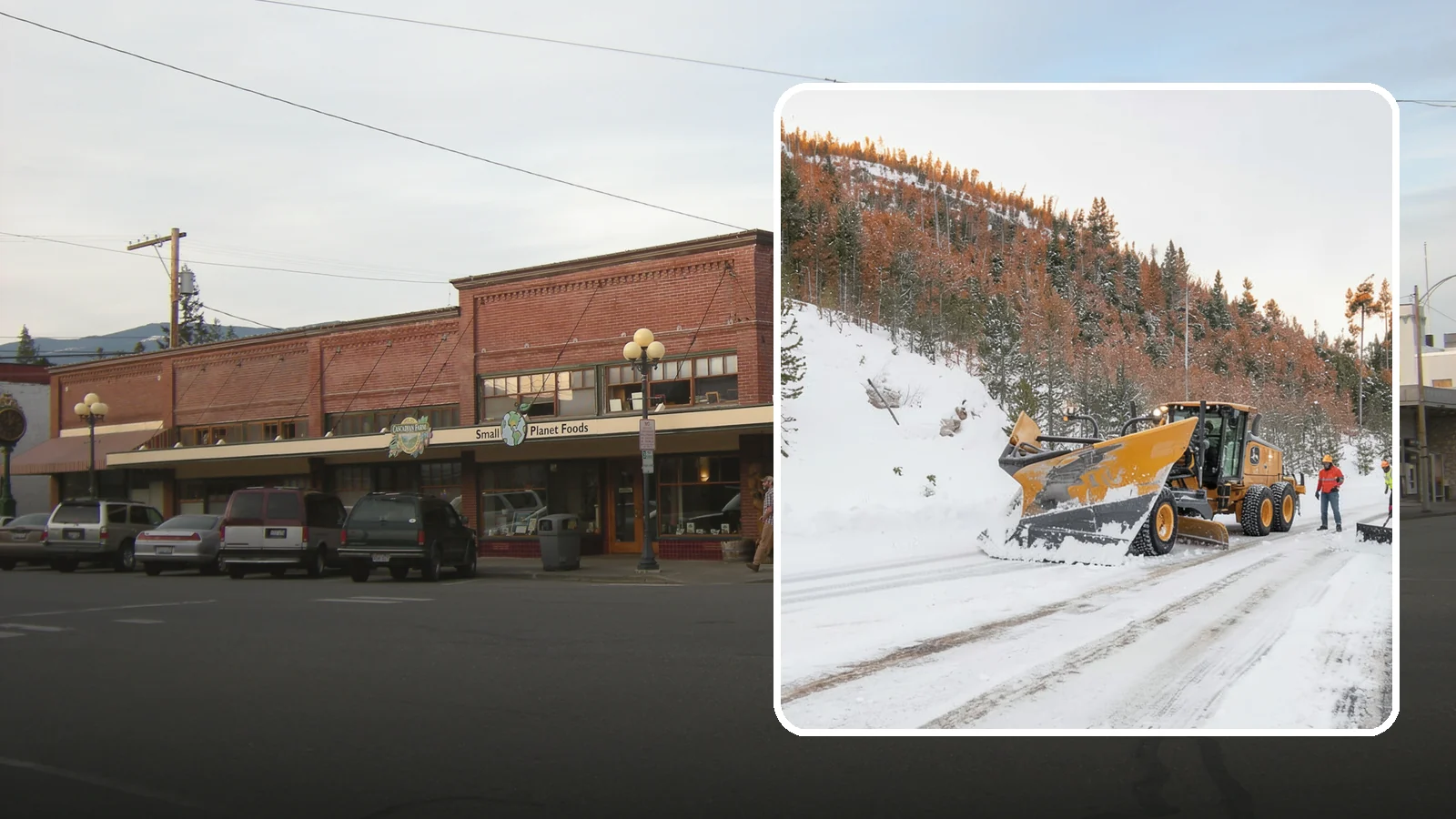 V-Plow Service in Sedro-Woolley, Skagit County, WA - Our V-plows break through deep drifts and packed snow that flat blades struggle to penetrate.