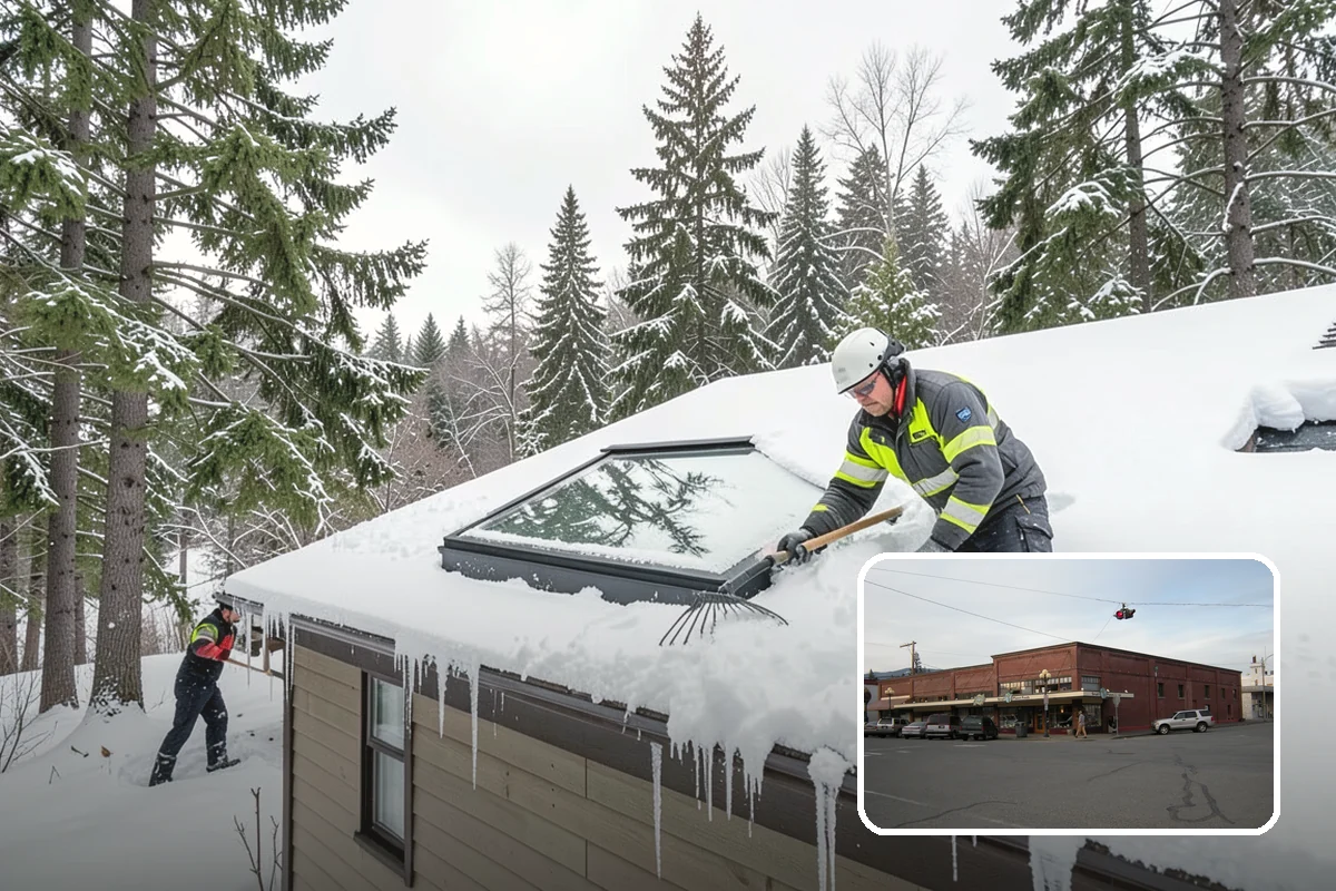 V-Plow Service in Sedro-Woolley, Skagit County, WA - Pointed blade that penetrates deep drifts and packed snow