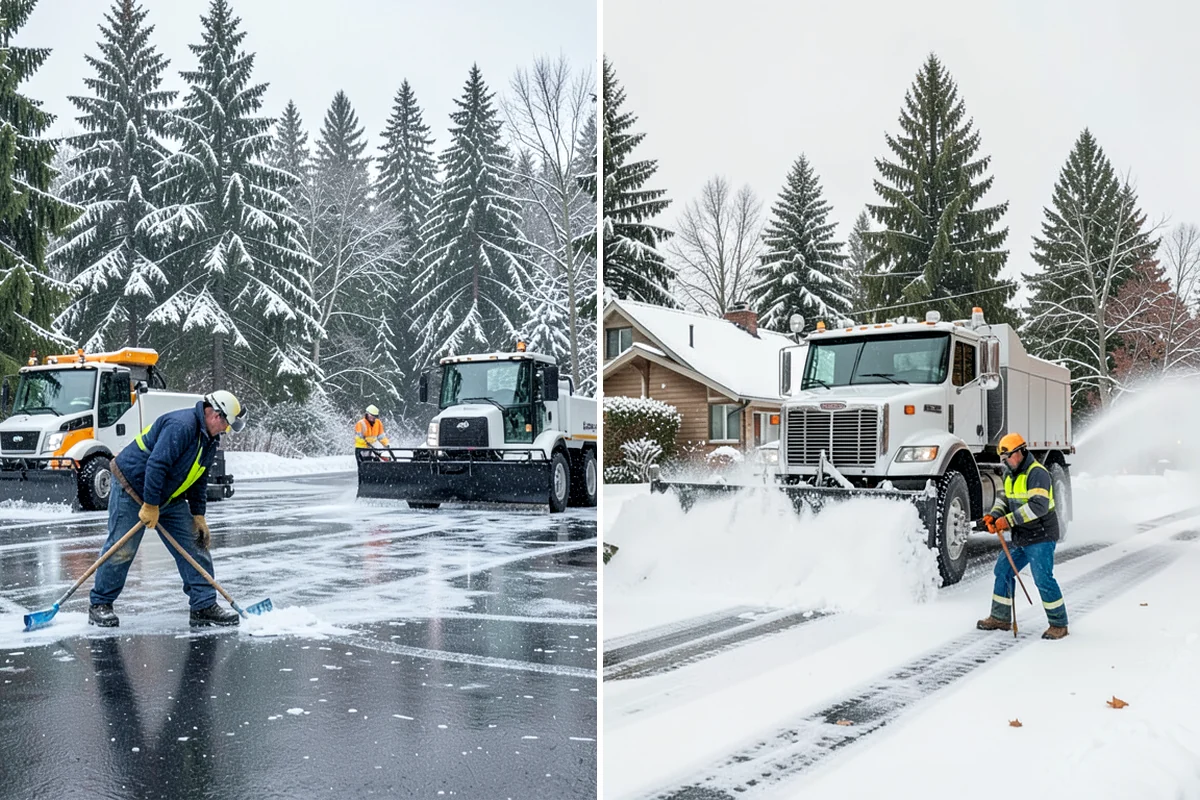 V-Plow Service in Sedro-Woolley, Skagit County, WA - Set the blade to a V to break into deep or packed snow