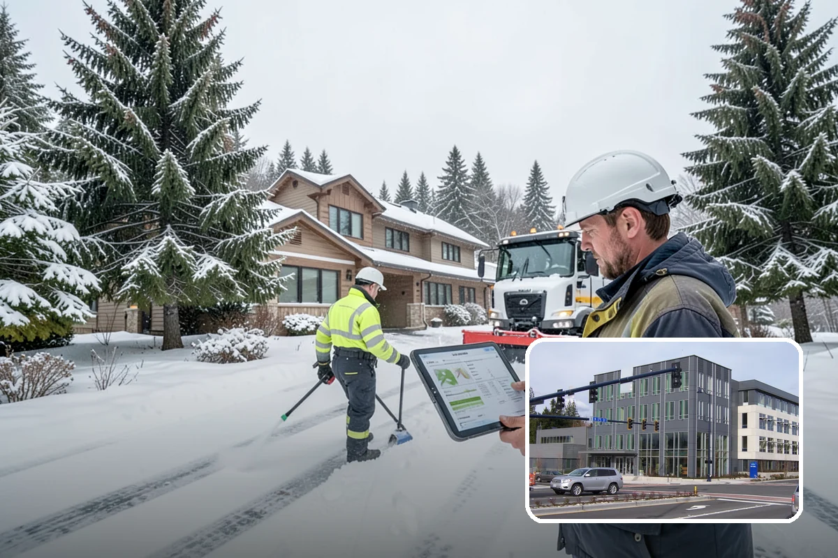 V-Plow Service in Shoreline, King County, WA - Pointed blade that penetrates deep drifts and packed snow