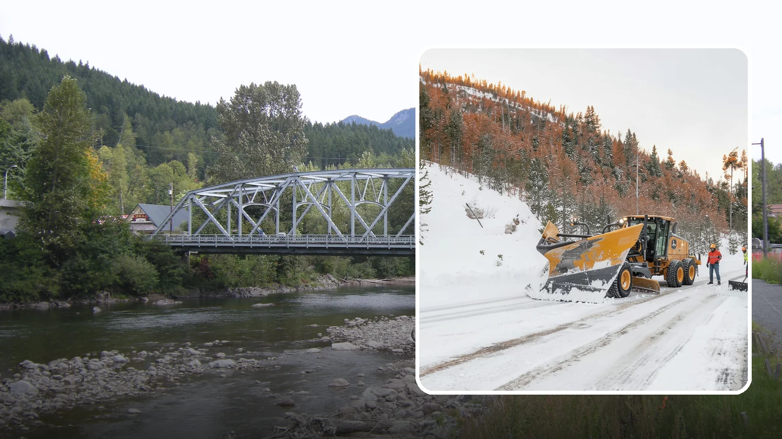 V-Plow Service in Skykomish, King County, WA - Our V-plows break through deep drifts and packed snow that flat blades struggle to penetrate.