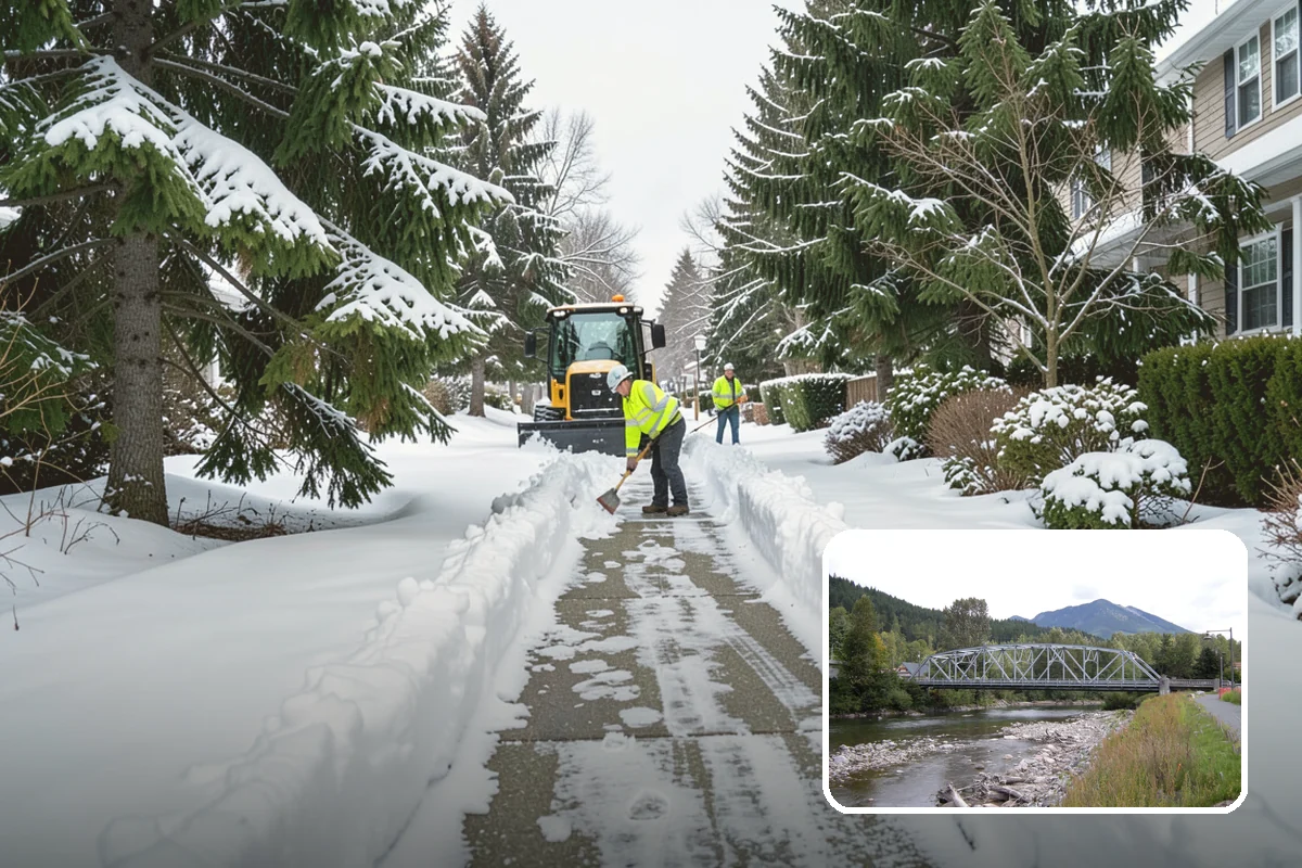 V-Plow Service in Skykomish, King County, WA - Pointed blade that penetrates deep drifts and packed snow